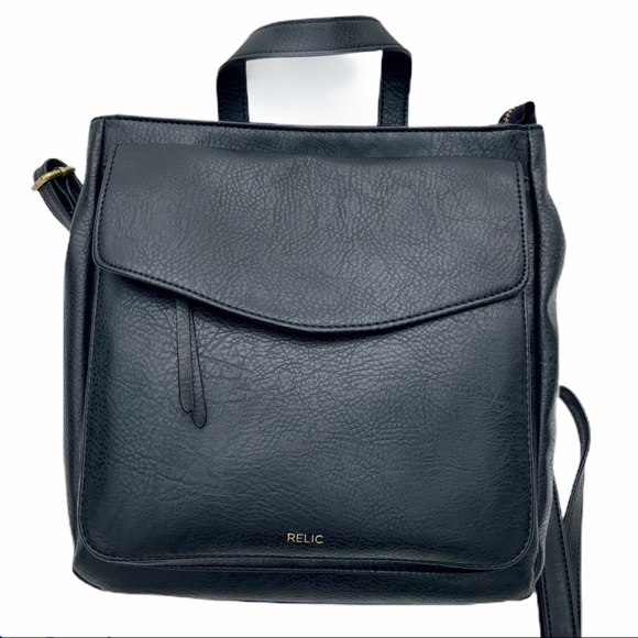 Relic Handbags - NWT RELIC by FOSSIL leather Brianna black backpack